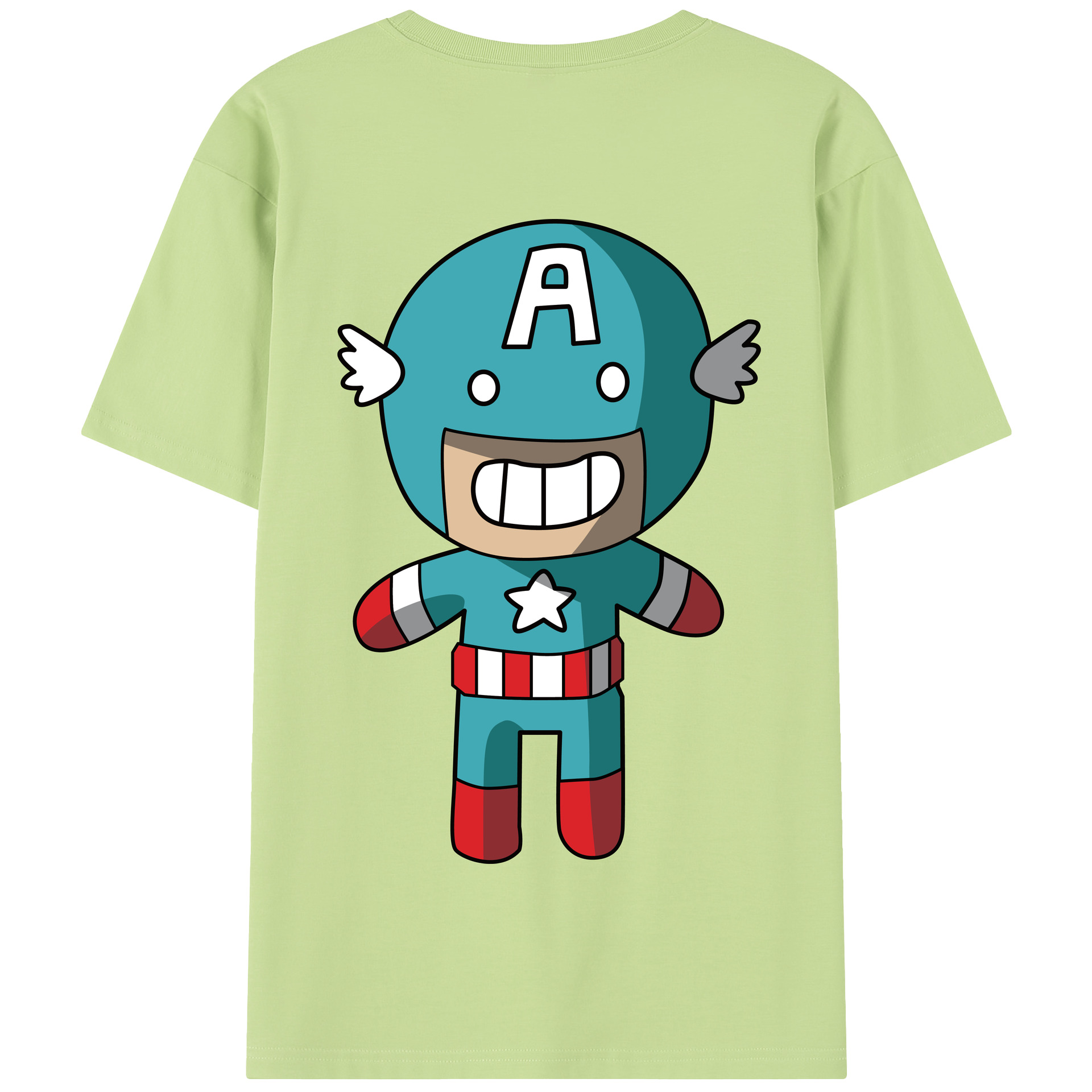 （画像用） アベンジャーズ The Avengers 綿100％半袖Tシャツ（背面プリント）